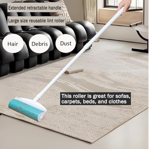 8 Inch Reusable Large Lint Roller, Washable Sticky Pet Hair Remover - Image 3