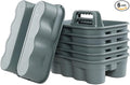 Drephia 6 Pack Cleaning Caddy, Plastic Carry Caddy with Handle for Dorm, Bathroom, Garden, Kitchen, Cleaning Supplies,Take-Out Drink
