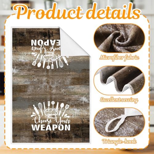 Bencailor 6 Pcs Farmhouse Kitchen Towels Brown Kitchen Decor and Accessories - Image 6