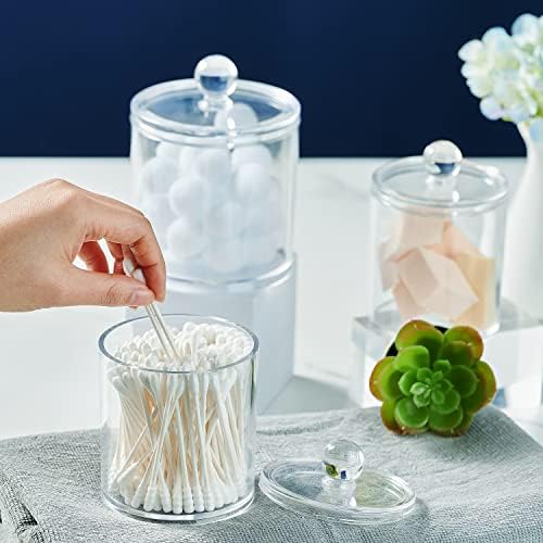 SheeChung 4 Pack Clear Acrylic Qtip Holder - Image 3