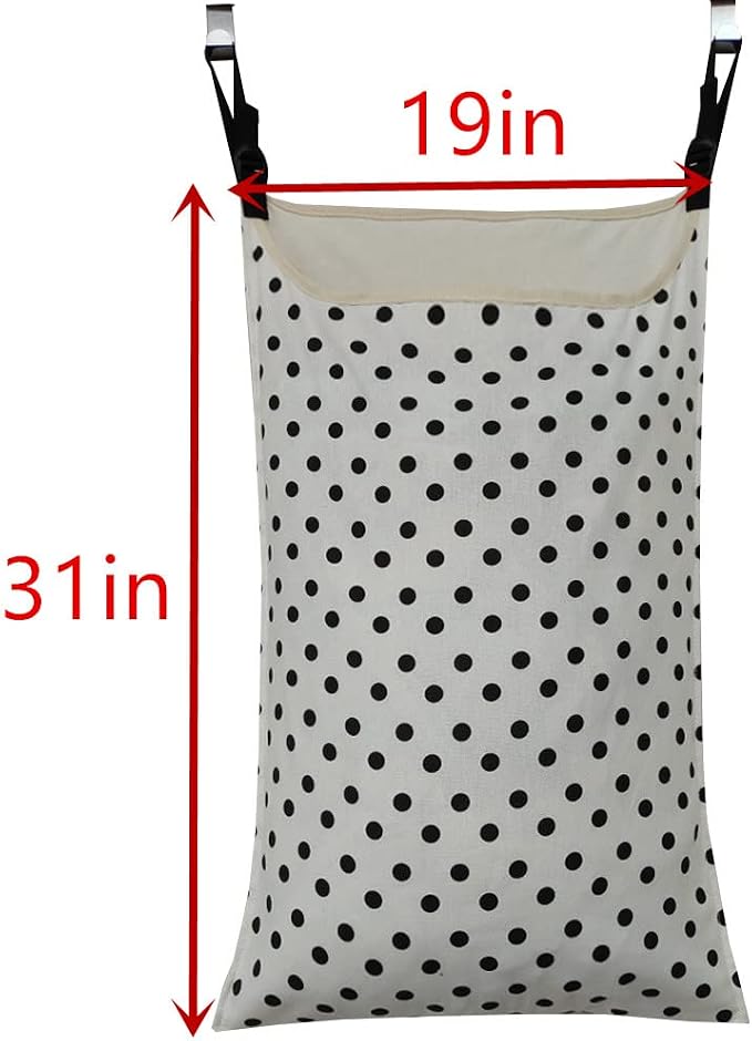 Adjustable Space Saving Door Hanging Laundry Hamper Bag Dorm Laundry Bag - Image 3