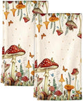 Miss Adola 150GSM Flour Sack Kitchen Towels Set of 2, Mushroom Moon by MissAdola
