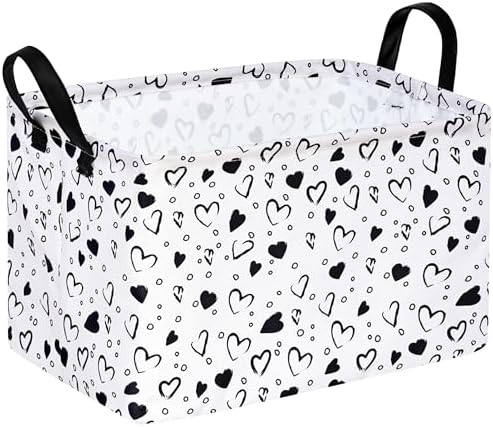 MAIZMZ Girls Empty Gift Basket Heart Print Storage Cube by MAIZMZ