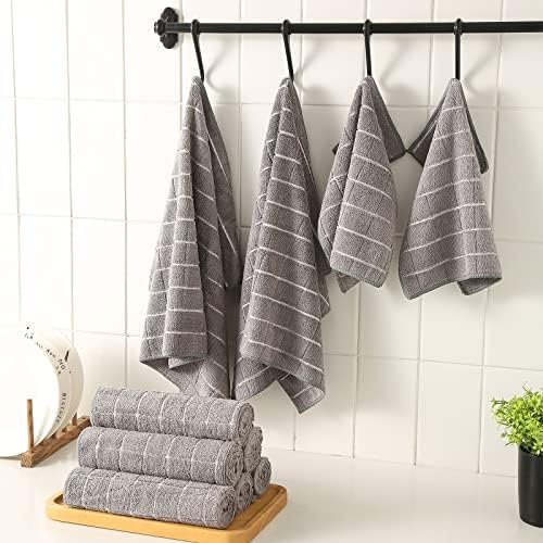 Puomue Microfiber Kitchen Towels and Dishcloths Set, 26 X 18 Inch and 12 X 12 - Image 6