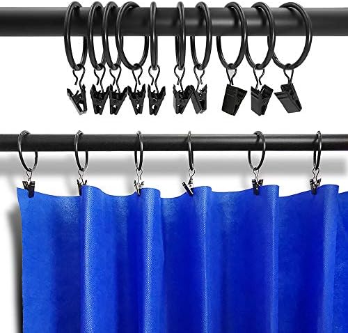 LLPJS 40 Pack Metal Curtain Rings - Image 5