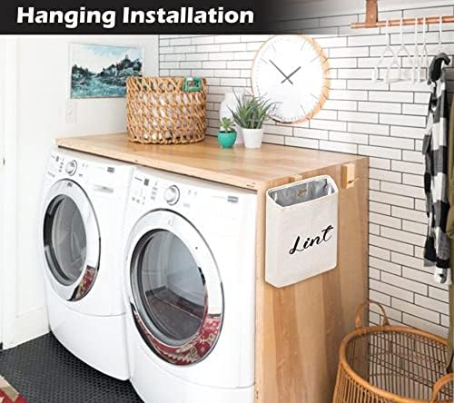 Kamehame Magnetic Lint Bin for Laundry Room Organization and Storage, Cotton - Image 7