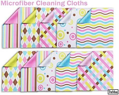 10 Pack Cute Geo-Design Multicolor Microfiber Cleaning Cloths - Image 6