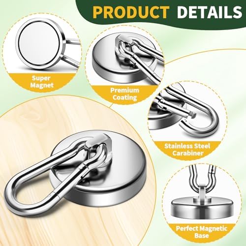 Grtard 4 Pack Magnetic Hooks - Image 4