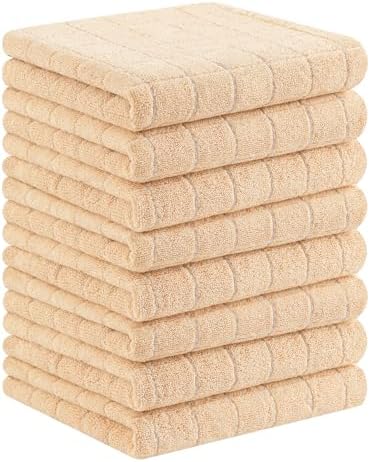 Homaxy 100% Cotton Terry Kitchen Towels, 8 Pack by Homaxy