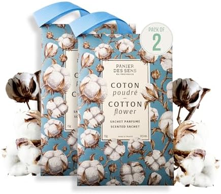 Panier des Sens Cotton Flower Scented Sachets, 1 oz by PanierdesSens