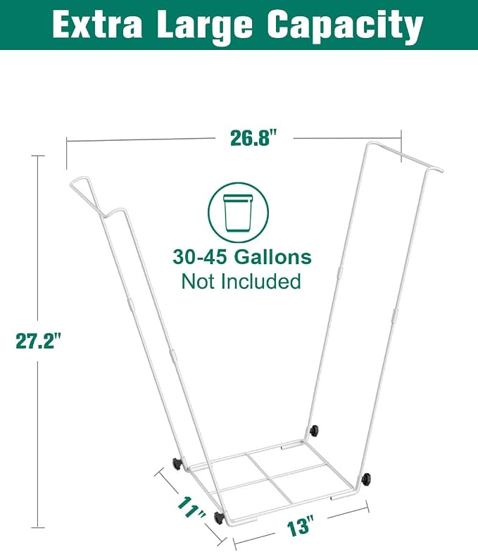 Outdoor Garden Trash Bag Holder Metal Lawn Leaf Bag Holder, Lawn Party - Image 2