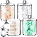 SheeChung 4 Pack Clear Acrylic Qtip Holder by SheeChung