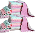 24 Pack Cleaning Cloth Kitchen Cloth, Dish Towels Super Absorbent Coral Velvet by MISSJOJIAY
