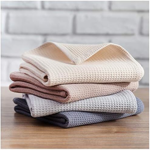 PY HOME & SPORTS Dish Towels Set, 100% Cotton Waffle Weave Kitchen Towels 4 - Image 4