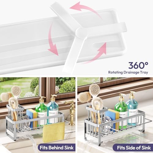 SWTYMIKI Sponge Holder for Kitchen Sink - Image 2