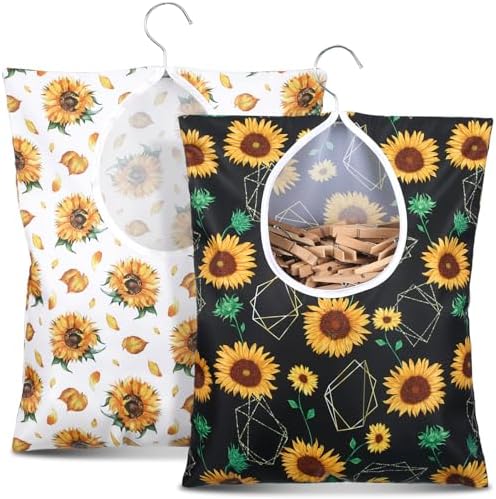 Woanger 2 Pcs Clothes Pin Bag 15 X 11 In Clothespin Holder by Woanger