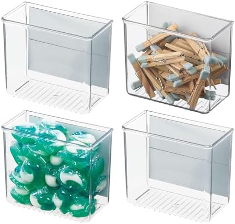 iDesign Magnetic Small Clear Plastic Organizer Bins by iDesign