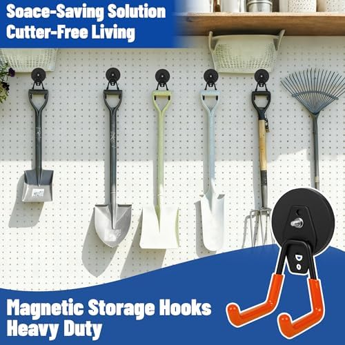 Heavy Duty Garage Magnetic Hooks 4 Pack - Image 6