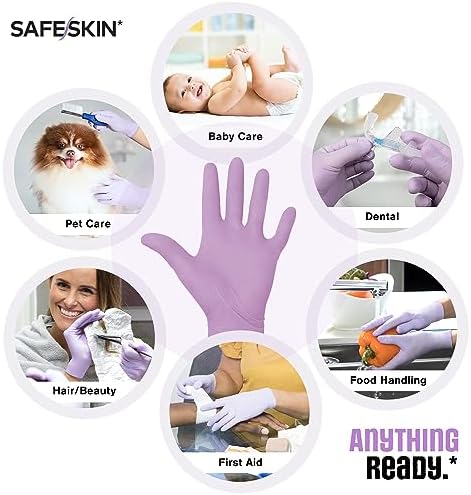 SAFESKIN Disposable Nitrile Gloves in POP-N-GO Pack of 50 or 200 Powder Free - Image 2