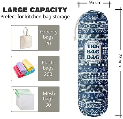 Rustic Grocery Bag Holder & Organizer - Image 2