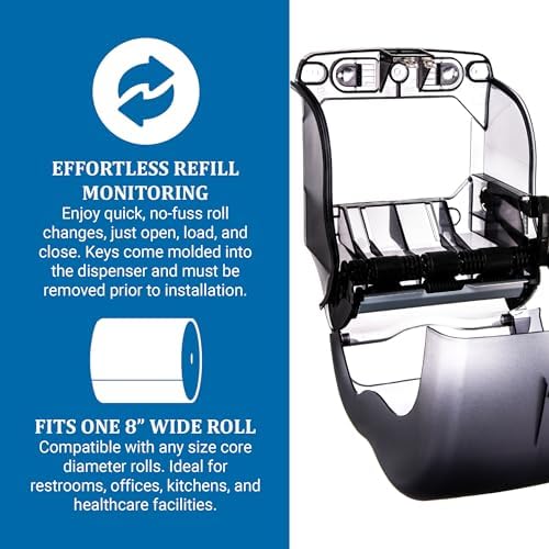 San Jamar Element Paper Towel Dispenser, Manual Lever Roll Storage Solution - Image 3
