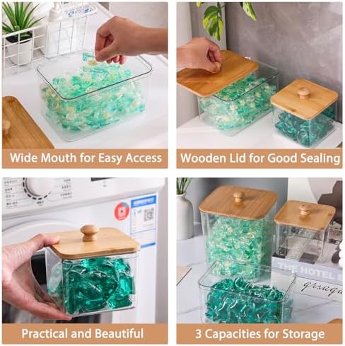 4 Pack Laundry Pods Container, Scoops & Labels - Image 6