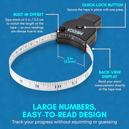 MEDca Body Fat Caliper and Measuring Tape - Image 3