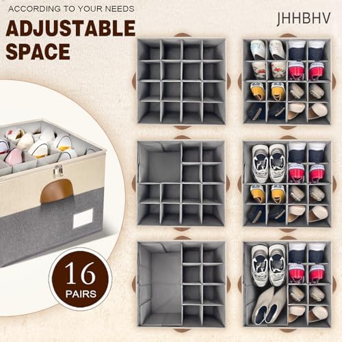 2 Pack Shoe Organizer for Closet - Image 2