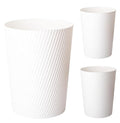 UUJOLY Small Bathroom Trash Can Wastebasket Garbage Can, 3 Pack | Open-Top by UUJOLY