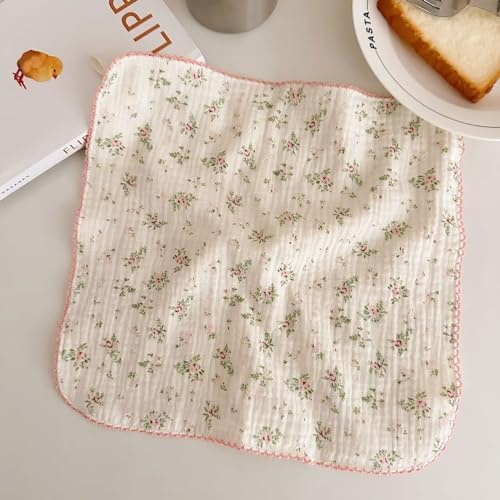 BuLuTu 4 Pack Floral Dishcloths - Image 6