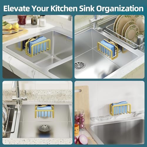 TAILI Sink Caddy with Strong Suction Cup, Sponge Holder - Image 6