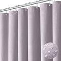 Dynamene Stall Waffle Shower Curtain 256 GSM Heavy Fabric 60x72 Lavender by Dynamene