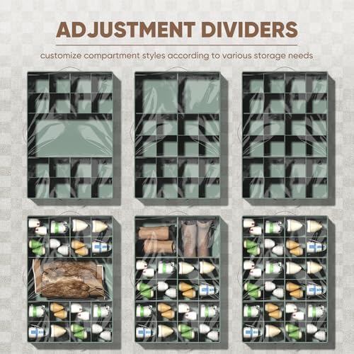 OIAHOMY 2 Pack Shoe Organizer for Closet, Large Foldable Shoe Storage Bins - Image 4