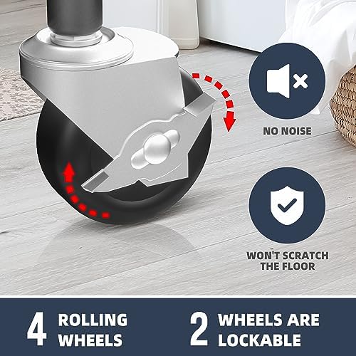STO STO Laundry Sorter 4 Section, 4 Bag Clothes Hamper, Rolling Laundry Cart - Image 5