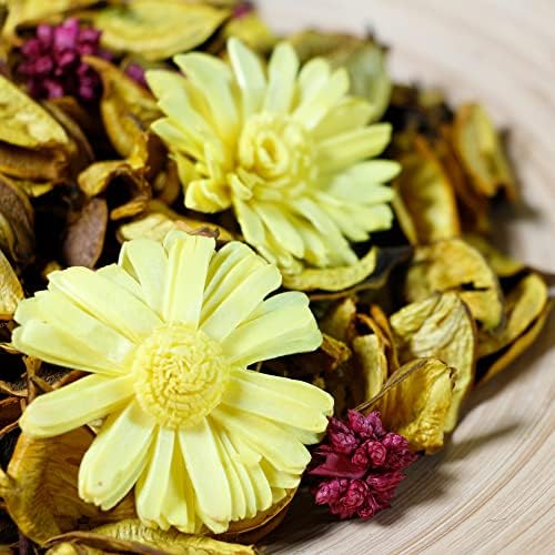 Yellow Potpourri Bags, Lemon Scented Decorative Bowl Filler - Image 7