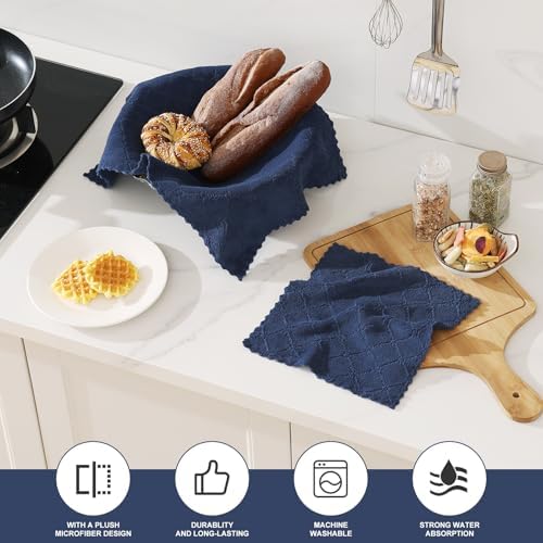 Homaxy Super Soft 12 Pack Kitchen Towels and Dishcloths Set - Image 2