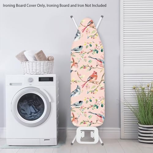 Pink Branch Birds Ironing Board Cover Standard Ironing Board Cover - Image 3
