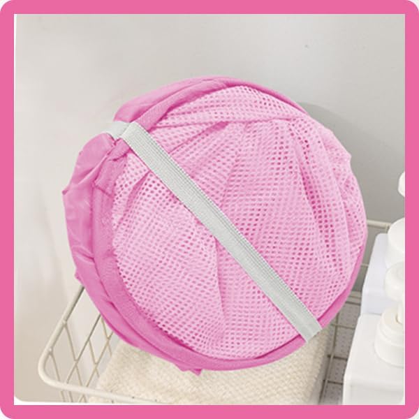Pop Up Laundry Hamper Thick Mesh Collapsible Laundry Baskets, Large Side Pocket - Image 7