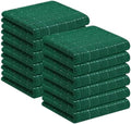 Homaxy 100% Cotton Terry Kitchen Towels, 12 Pack, Dark Green by Homaxy