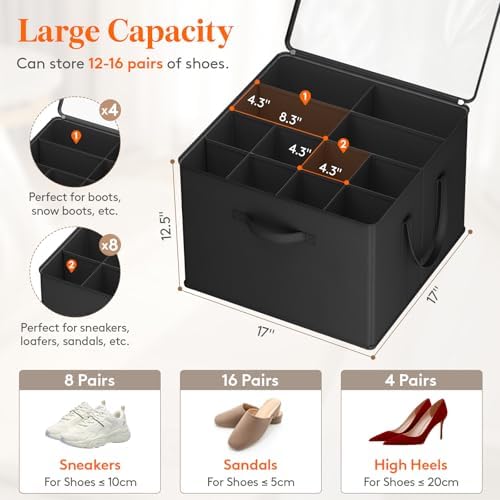 Lifewit Shoe Storage Organizer for Closet, Holder Box, 1 Pack - Image 2