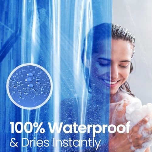 LiBa Bathroom Shower Curtain Premium PEVA Non-Toxic - Image 6