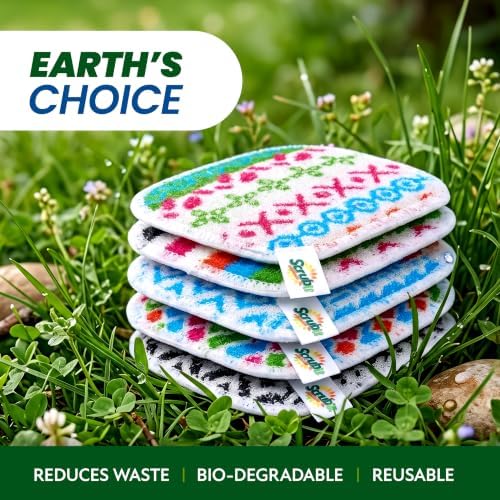 SCRUBIT 5 Pack Reusable Non-Scratch Dish Scrubbers - Image 6