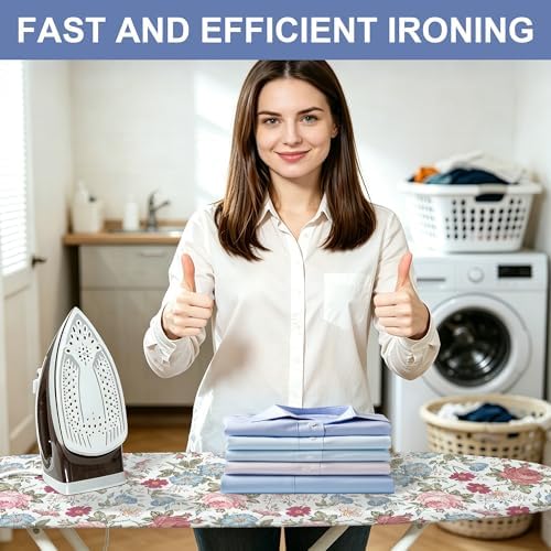 Flowers Ironing Board Cover and Pad 15x54 Inch, 100% Cotton Surface Heavy Duty - Image 7