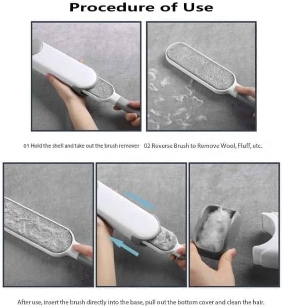 Pet Hair Removal Tool, Lint Remover Brush, Dog Hair Remover, Furniture Lint - Image 4