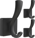 TOFIIGREM 3 Pack Black Towel Hooks, Towels Robe Holder by TOFIIGREM
