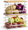 ALOCEO 2 Pack Potato and Onion Storage Bins, Large Trash Bag Holder Under Sink by ALOCEOWallHooksAdhesive