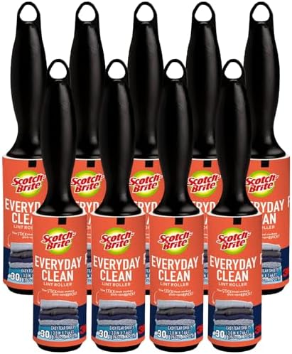 Scotch 3M Mini Lint Rollers 6-Pack, Travel-Size Sticky Lint Removers by 3MIndustrial