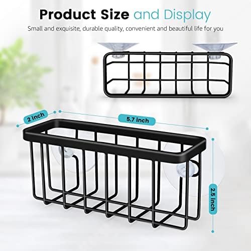 HLOOL Kitchen Sink Sponge Holder, Kitchen Sink Caddy, Sponge Holder - Image 2