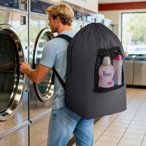 Lifewit Laundry Bag Backpack Travel - Image 6