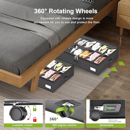 homyfort Under Bed Shoe Storage - Image 3